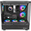 Thermaltake CT120 EX Ventola di raffreddamento per PC con sincronizzazione inversa Arbb (pacchetto da 3 ventole) Ventole per case (Nero, 3 pezzi, 120 x 120 x 25 mm, PWM)