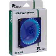 Inter-tech l-12025 120x120x25mm case fan (zwart blauw, 120 x 120 x 25 mm) - afbeelding 3
