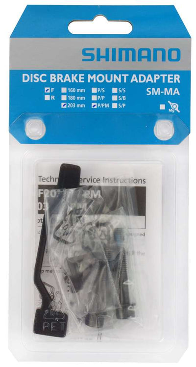 Shimano Schijfremadapter van PM remklauw naar PM vork frame