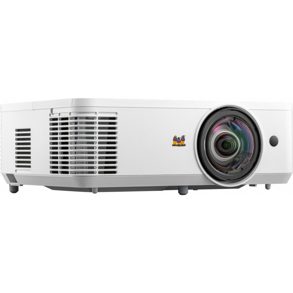 Viewsonic ps502w wxga short throw dlp-projector (wit, 4000 ansi lumen, voor zakelijk gebruik en onderwijs)