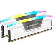Corsair vengeance rgb 32 gb ddr5-6000 (2x 16 gb) werkgeheugen (wit, cmh32gx5m2e6000c36w, xmp 3.0) - afbeelding 2