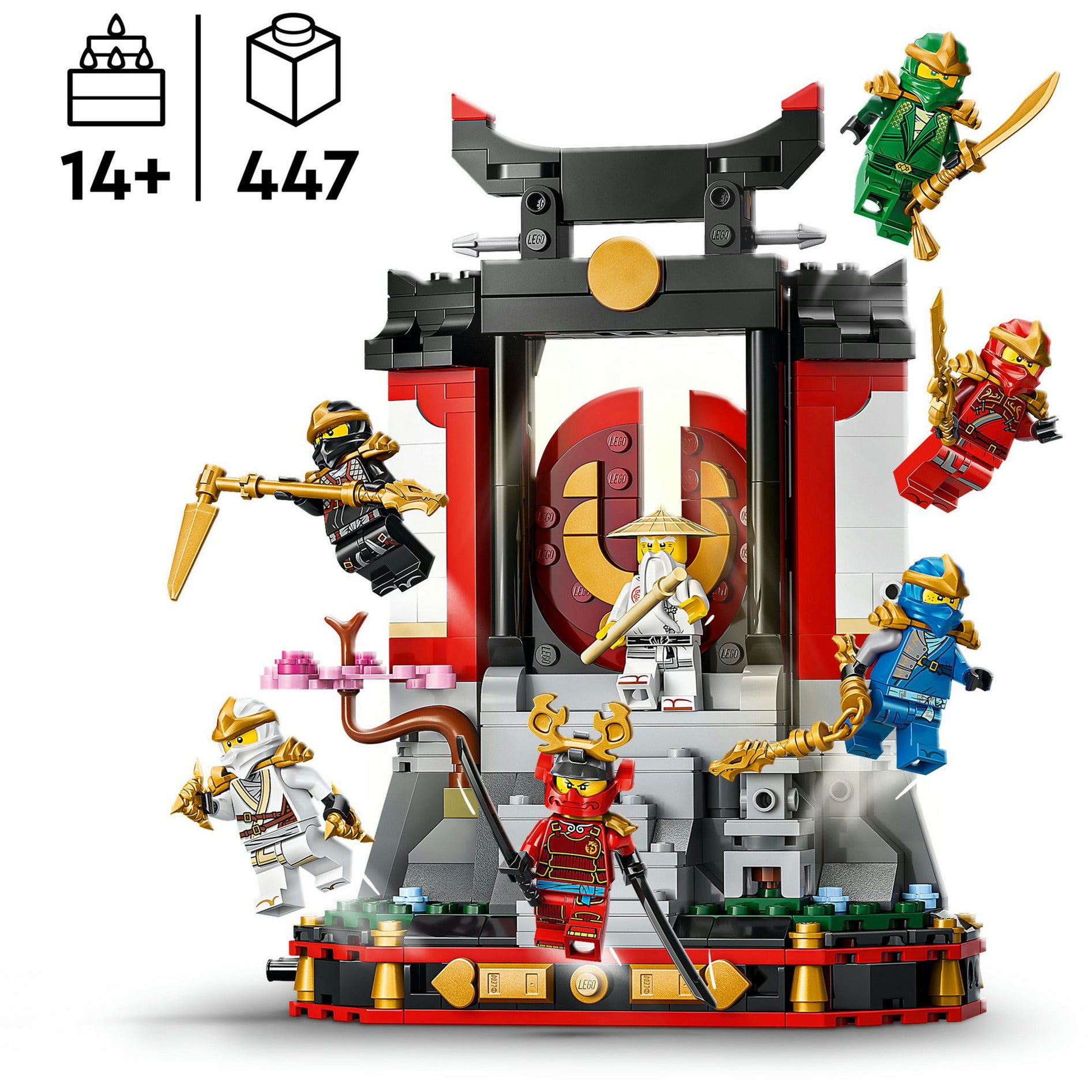 Lego Ninjago 71866 Espositore per il 15° anniversario con personaggi ninja