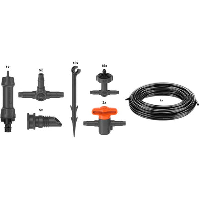 Set di balconi di rimozione di micro-drip di gardena (15 piante)