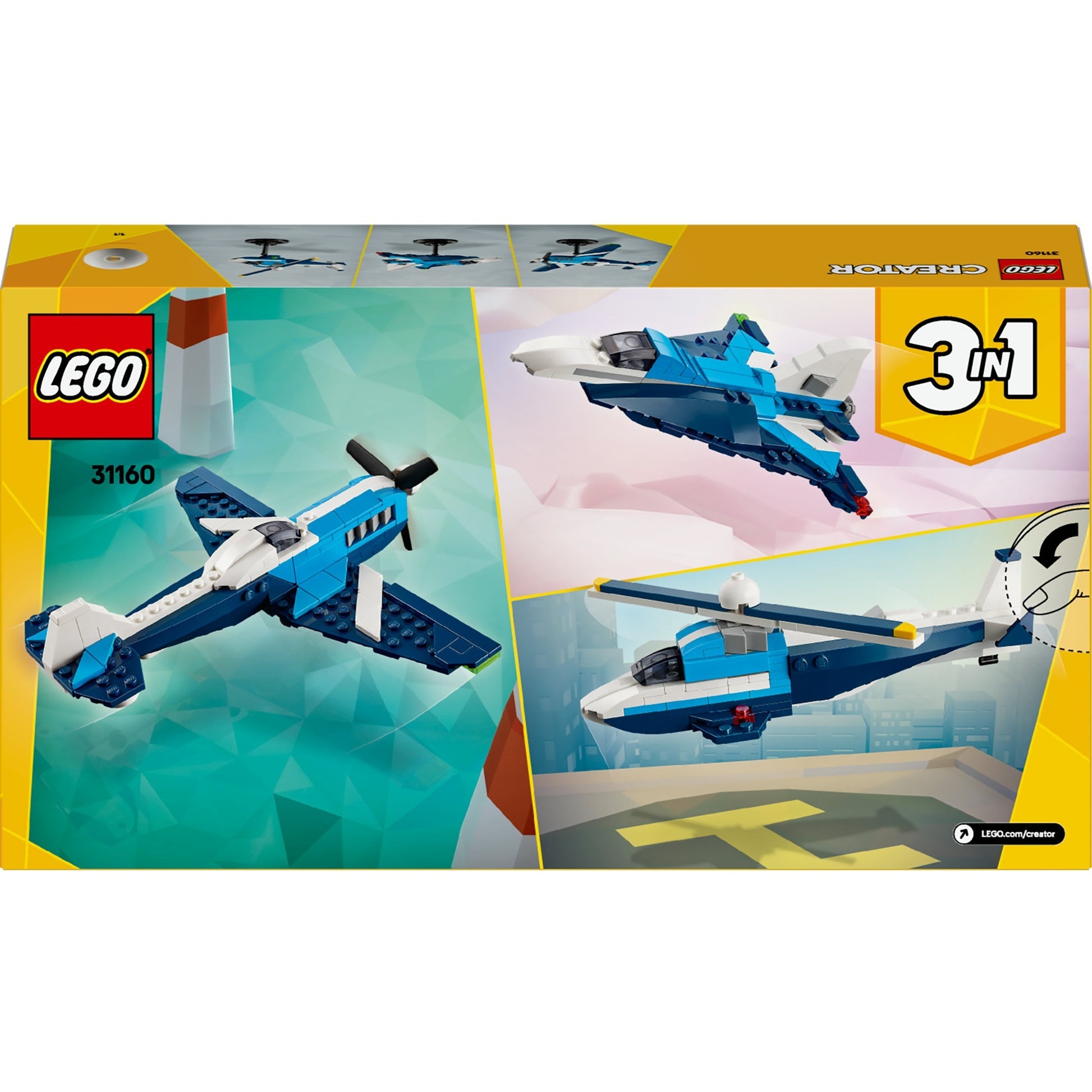 Creatore Lego Lego 31160 Aviazione: aereo da corsa
