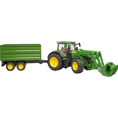 Bruder John Deere 7R 350 with front loader and transportaanha
