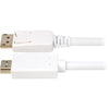 Sharkoon displayport 1.2 > adattatore hdmi (bianco, 1 metro, 4k)