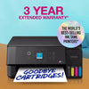 Impresora de inyección de tinta todo en uno epson ecotank et-2922 (negro, escanear, copiar, wi-fi, incluye hasta 3 años de tinta, c11cl63416)