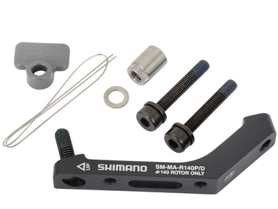 Shimano sm-ma-r140p d post-mount to flat-mount adapter for rear 140mm rotor