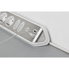 Brennenstuhl estilo hoekstopcontact 4-voudig met usb-oplaadfunctie stekkerdoos (wit roestvrij staal)