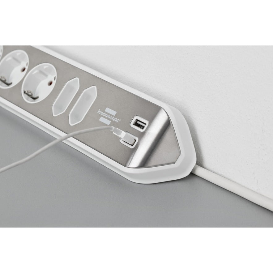Brennenstuhl Estilo Corner Stop Contact 4 Time con USB Cargo FUNC