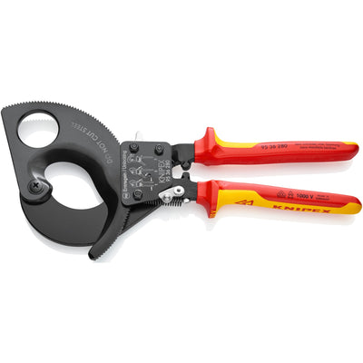 Le forbici per cavi Knipex con principio a cricchetto 9536280