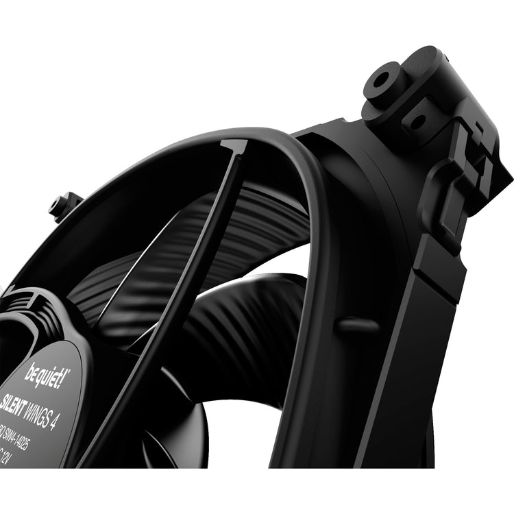 Be quiet! silent wings 4 pwm high-speed case fan (zwart, 140 x 140 x 25 mm)