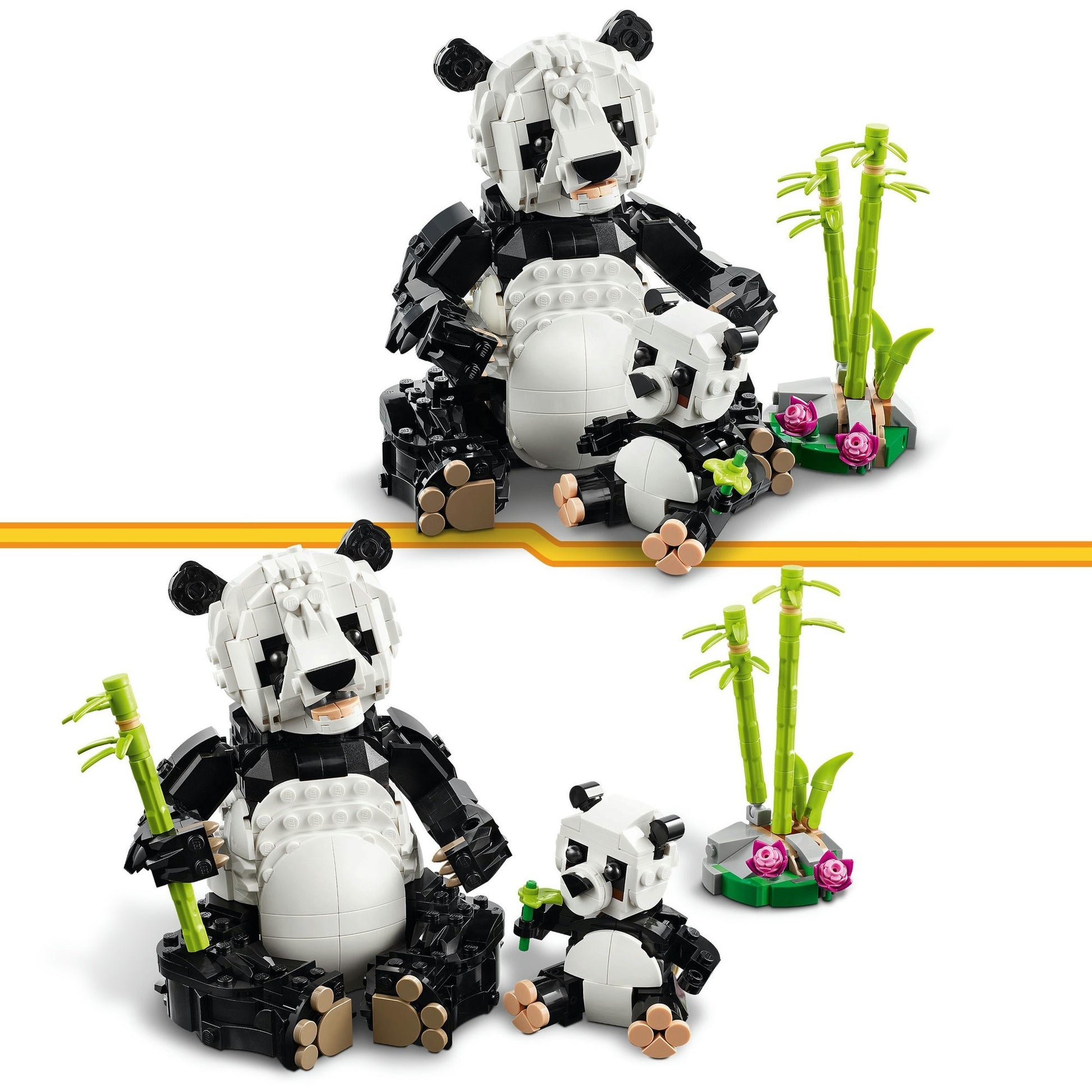 LEGO LEGO Creador 31165 Animales salvajes: familia Panda