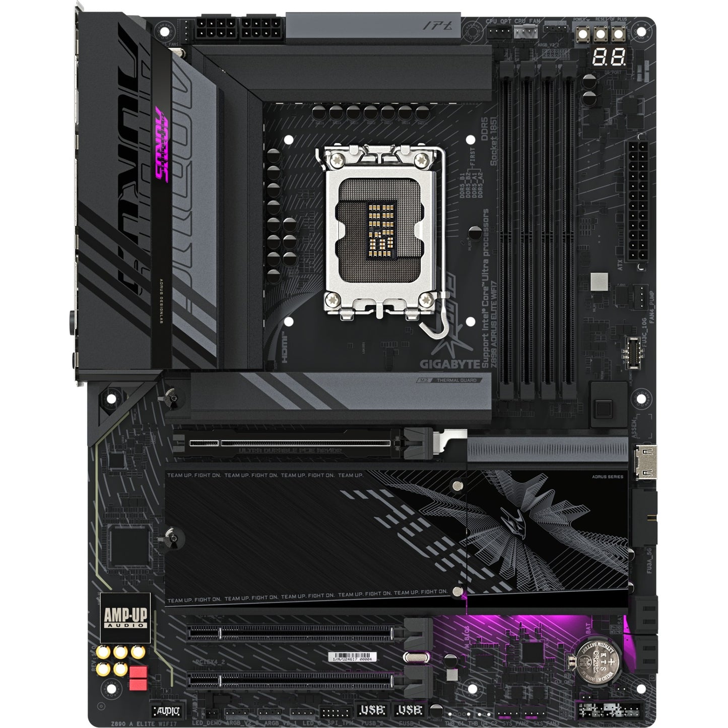 Gigabyte Z890 A Elite Wifi7, ATX, LGA1851, Intel® Core ™ Ultra, 4x DDR5, 2,5 GBE, Wi-Fi 7, USB4