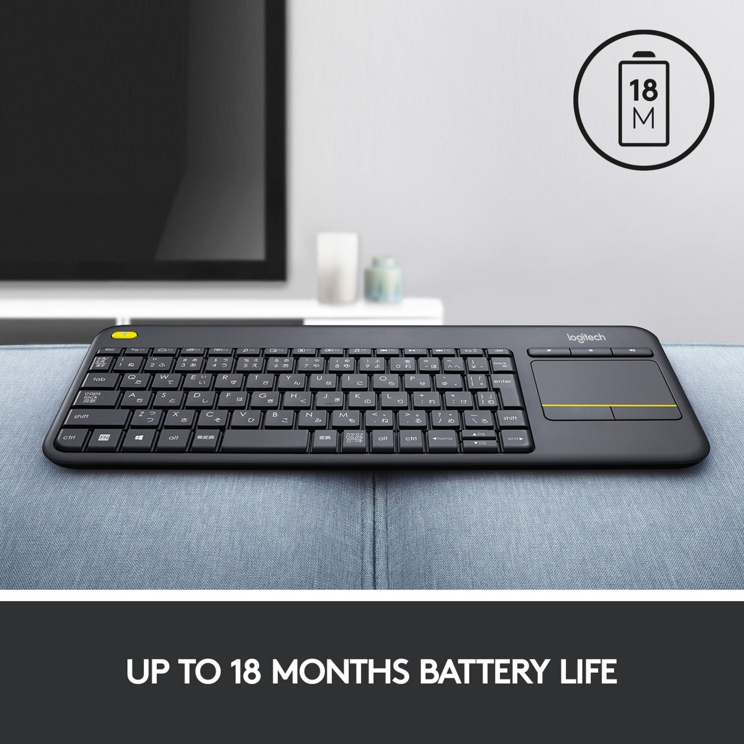 Tastiera touch wireless Logitech K400 Plus