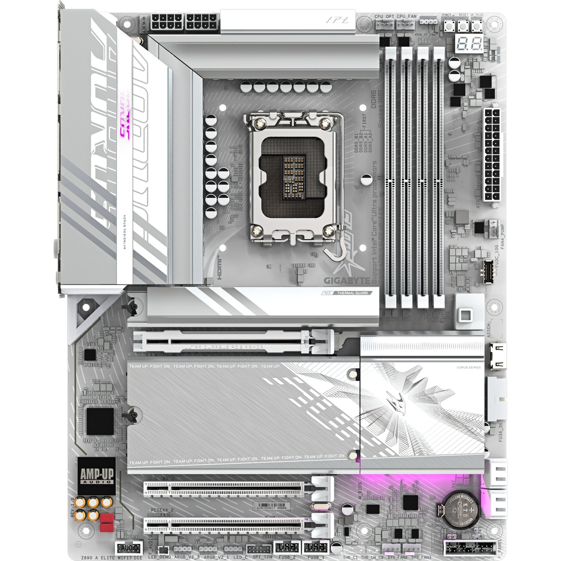 Gigabyte z890 aorus elite wifi7 ice socket 1851 moederbord (raid, 2.5gb-lan, wi-fi 7, bt, sound, atx)