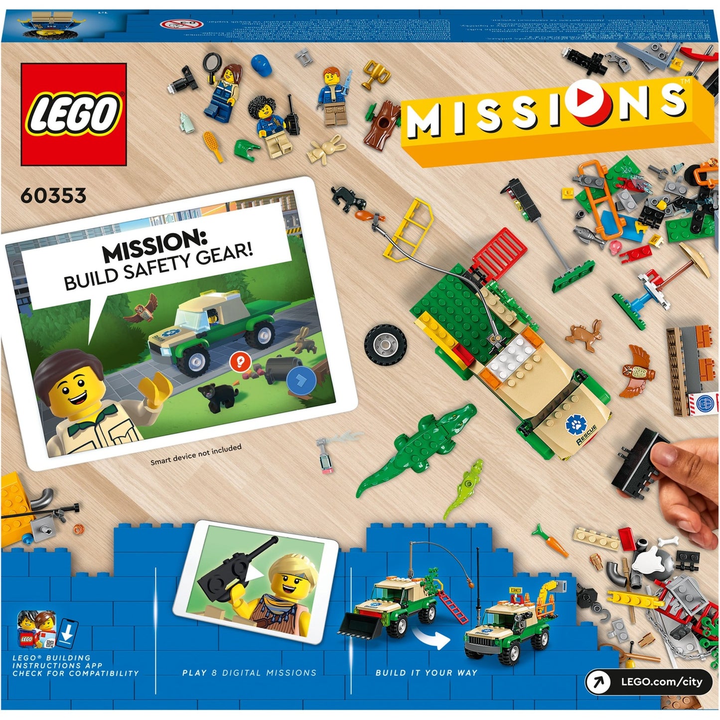 Lego City - Juguete de construcción para misiones de rescate de animales salvajes (60353)