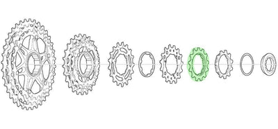 Shimano sprocket 13t for cs-m771-10 bj bk