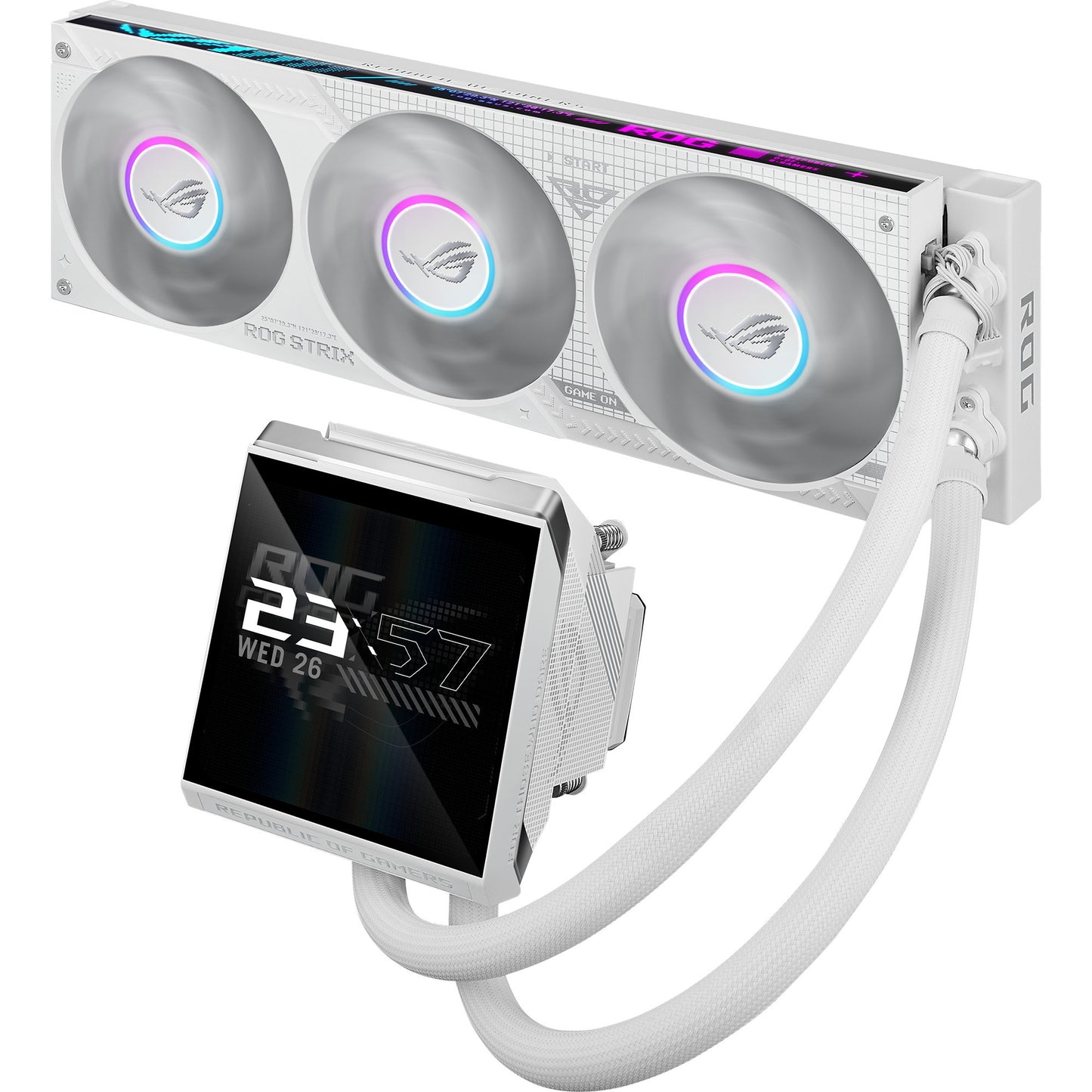 Asus ROG Strix LC IV 360 ARGB LCD Raffreddamento ad acqua (Bianco, PWM a 4 pin)