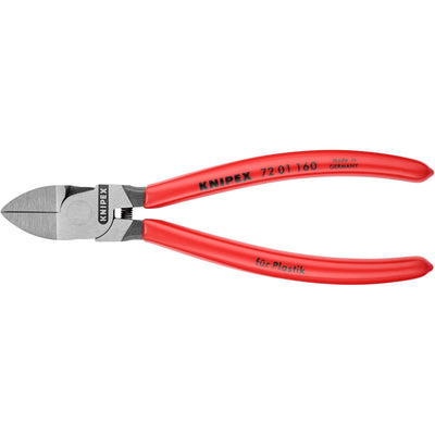 Pinza Knipex a taglio laterale per plastica | rivestito in plastica | 160mm-7201160