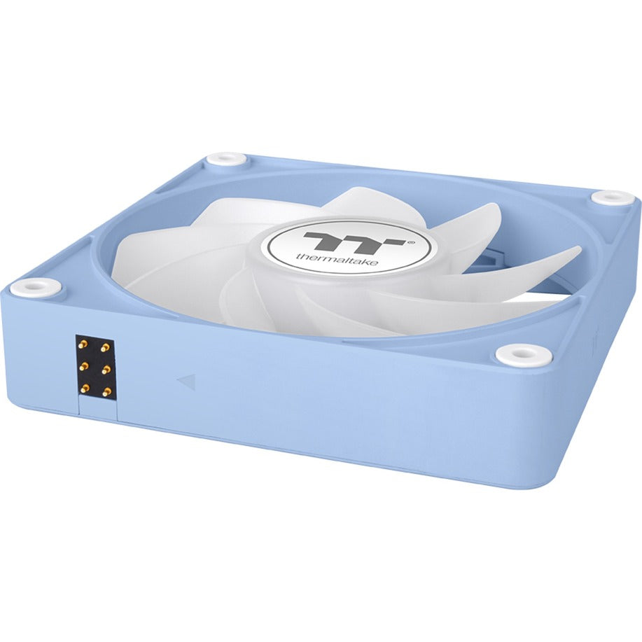 Thermaltake ct120 ex inversa argb sync ventilador de refrigeración para pc hortensia azul (paquete de 3 ventiladores) ventiladores de caja (azul claro, 3 piezas, 120 x 120 x 25 mm, pwm)