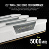 Corsair vengeance 32 gb ddr5-6000 (2x 16 gb) werkgeheugen (wit, cmk32gx5m2d6000z38w, xmp, expo)