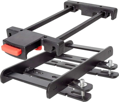 M-wave one snap system for luggage carrier basket