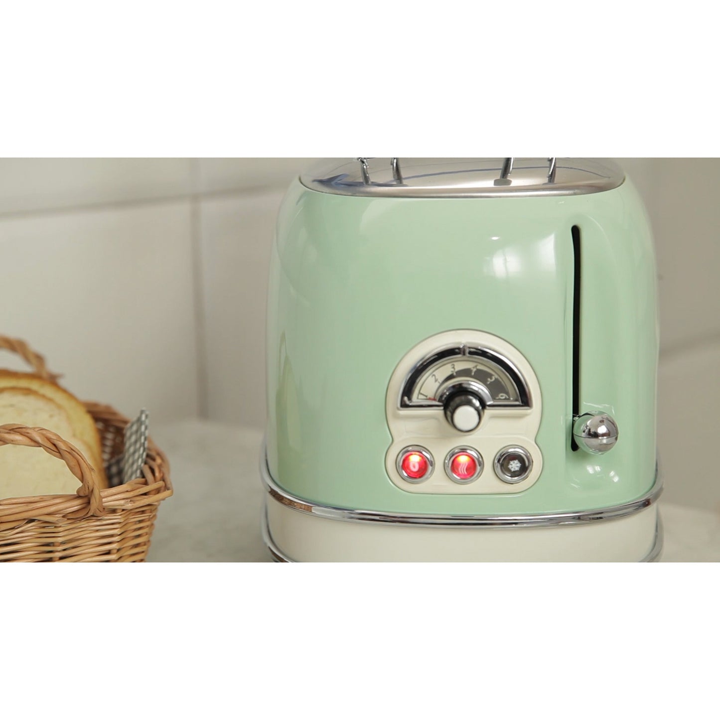 Ariete vintage broodrooster 0155 14 (lichtgroen)
