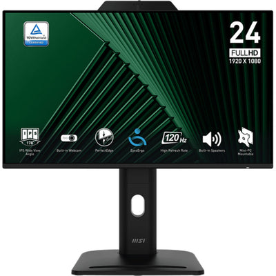 Monitor Msi pro mp242pmg 23,8 (nero, HDMI, porta display, VGA, 2x USB-A, USB-B, 120 Hz)