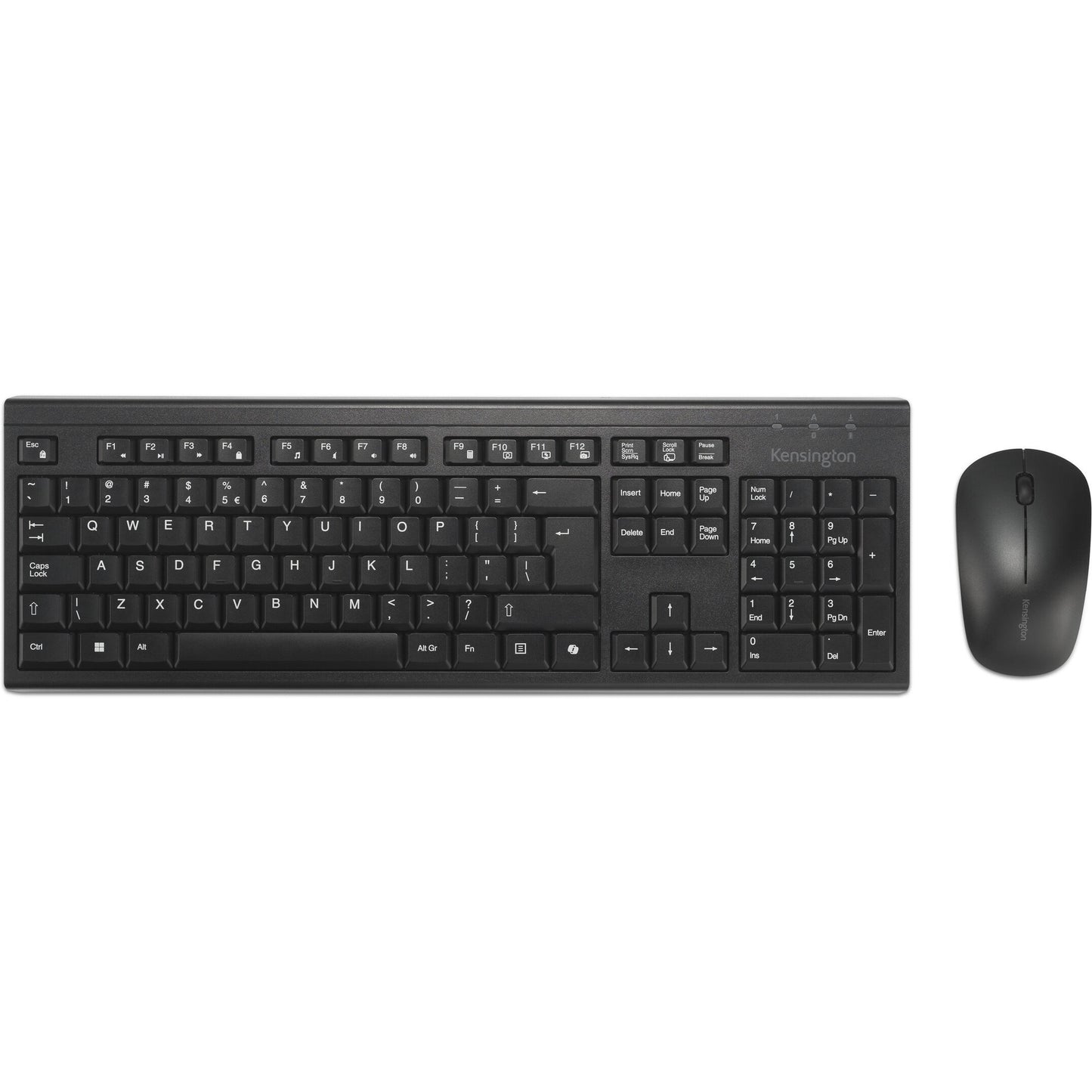 Kensington km270 eq rechargeable desktop set – wireless desktop set (black, us layout (qwerty), membrane, 100%, bluetooth, 2.4 ghz)