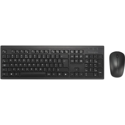 Kensington km270 eq rechargeable desktop set – wireless desktop set (black, us layout (qwerty), membrane, 100%, bluetooth, 2.4 ghz)