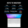 Asus rog zephyrus g16 gu605cp-qr022w 16 portátil para juegos (blanco | core ultra 9 285h | rtx 5070 | 32 GB | 1 TB SSD | OLED)