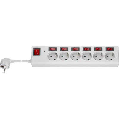 Goobay 6 veces con interruptor con interruptor