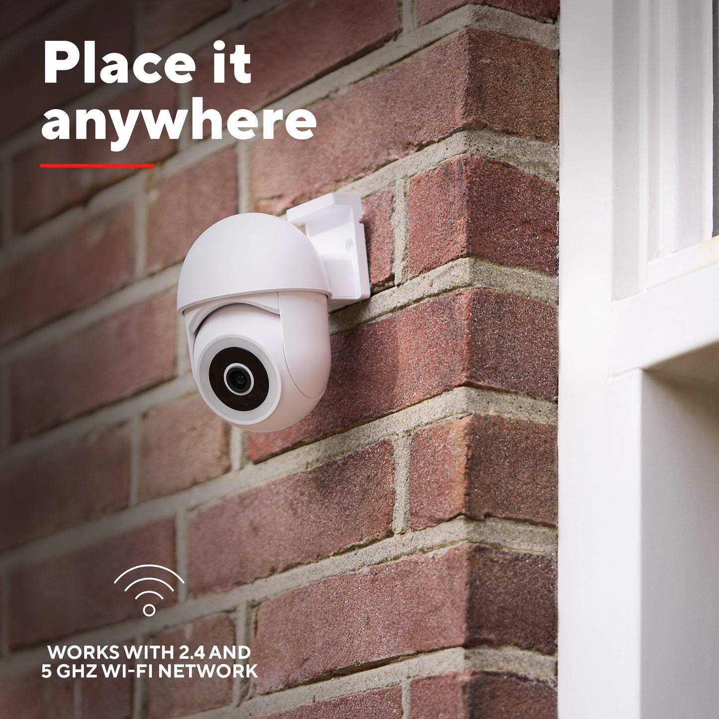 Trust telecamera esterna ipcam-3900 360° (bianco, WiFi da 2,4 o 5 GHz)