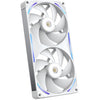 Nzxt performance fan f280x rgb case fans (wit, 2 stuks, 280 x 140 x 30 mm, pwm)