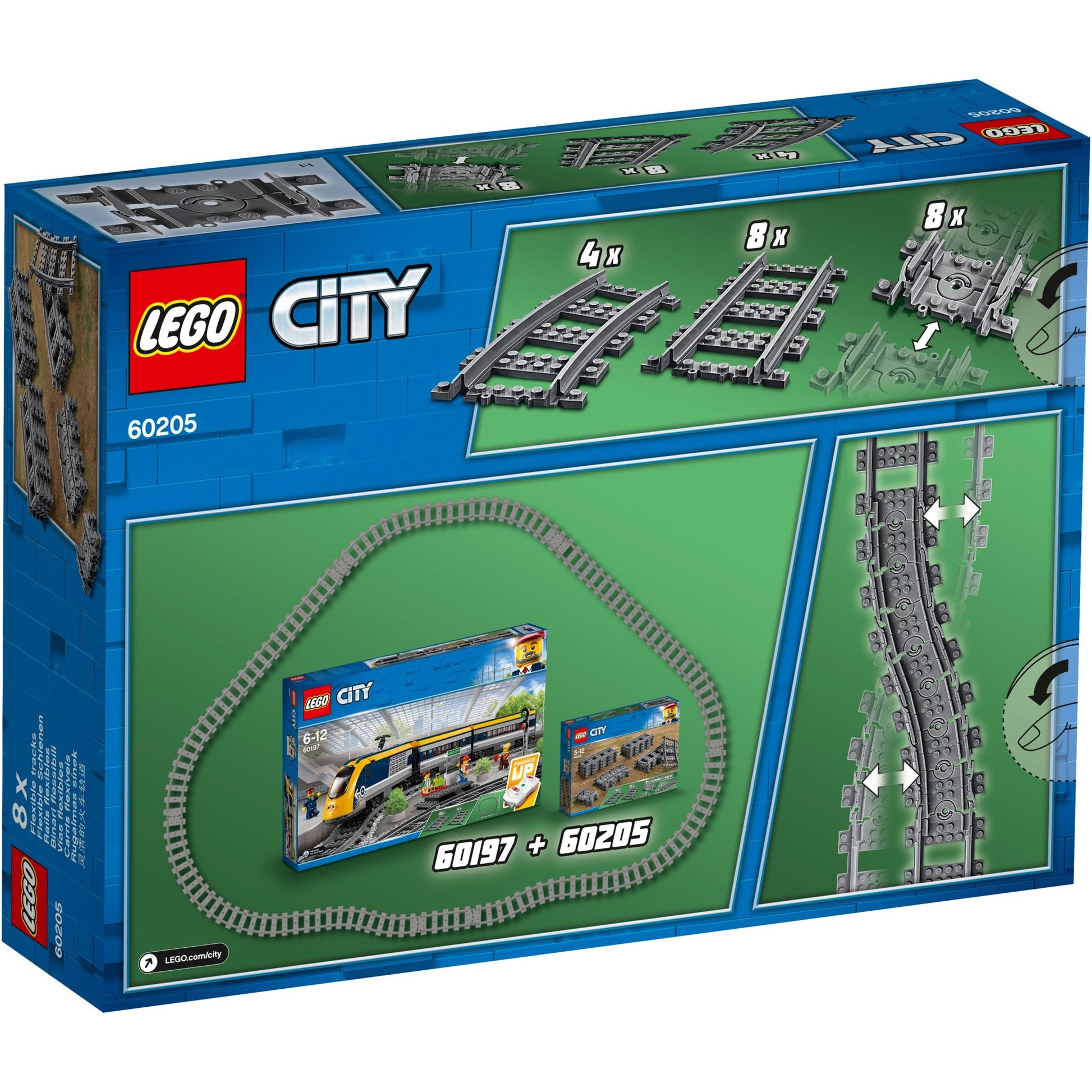 Lego City 60205 Rails flessibili 20 pezzi