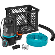 Gardena vuilwaterpomp 9000 set dompel- en drukpompen (zwart turquoise, 9041-20) - afbeelding 1