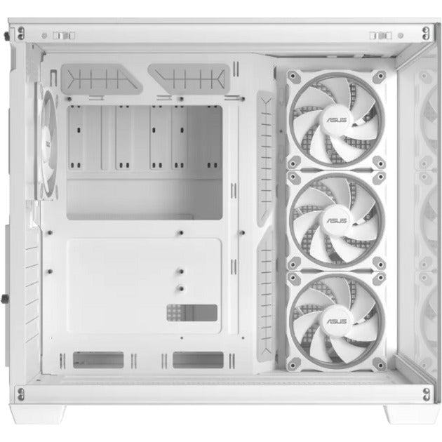 Custodia midi tower Asus a32 plus (bianco | 2x USB-A | 1x USB-C | RGB | vetro temperato)
