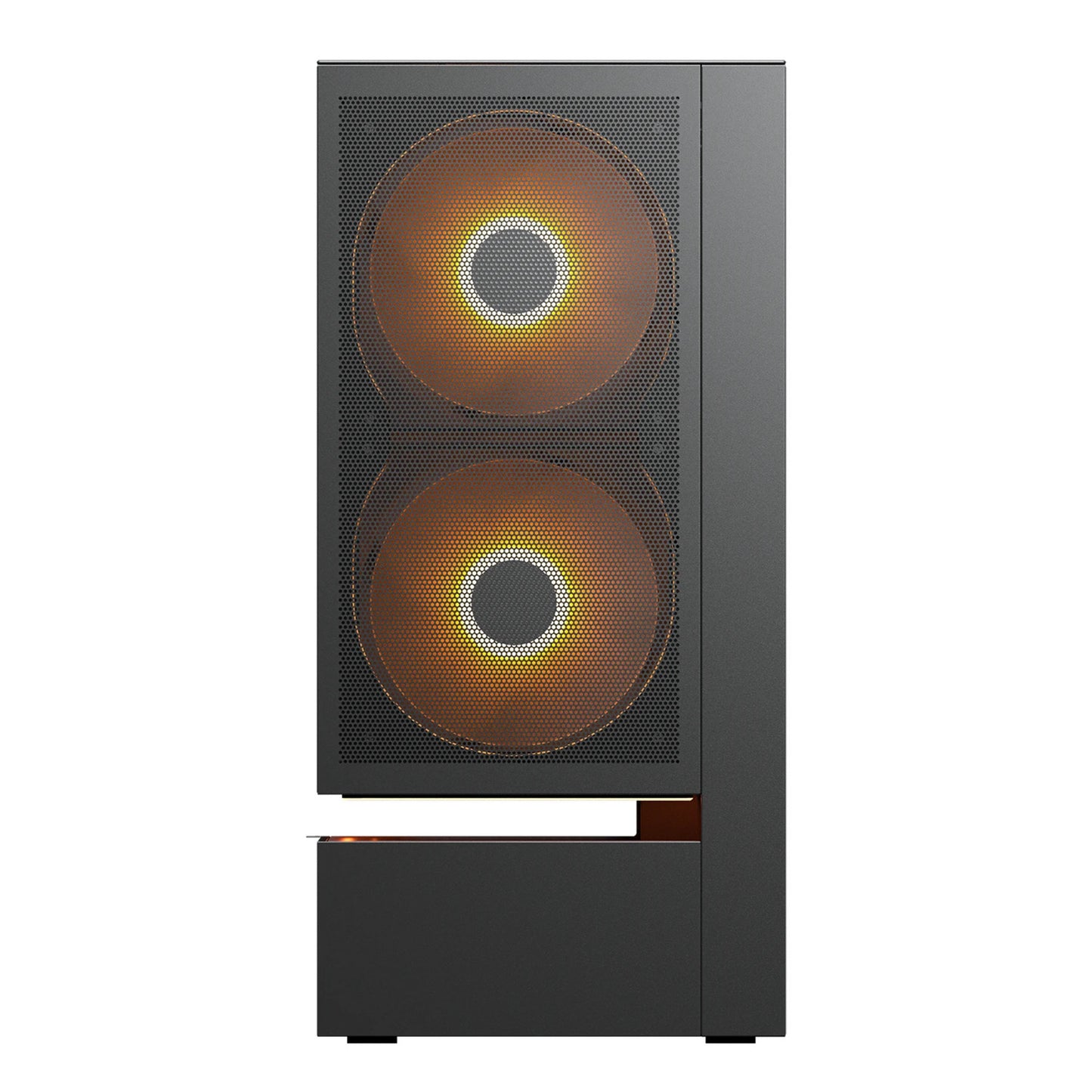 Custodia midi tower Cougar cfv235 mesh (nero | 2x USB-A | 1x USB-C | RGB | vetro temperato)