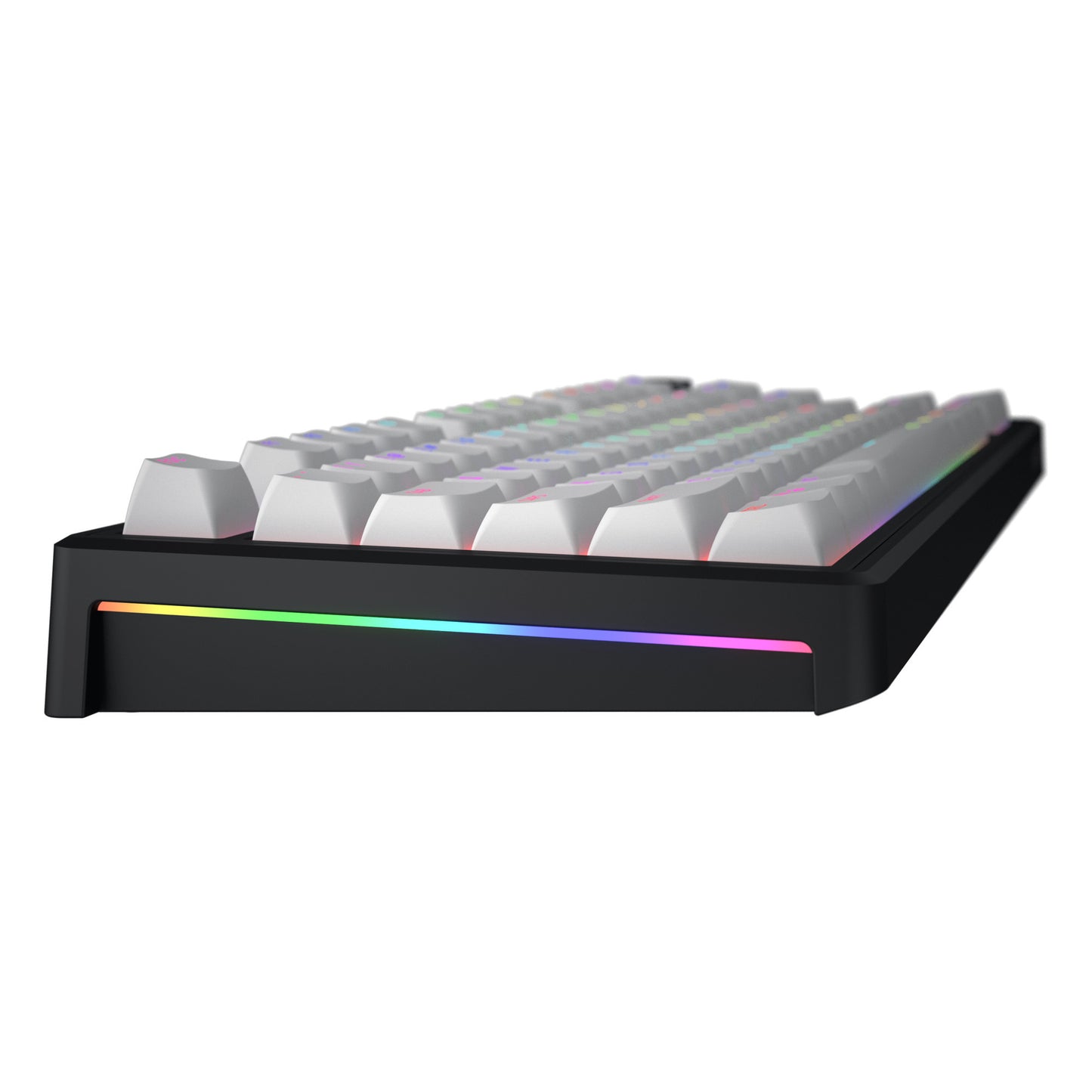 Hator skyfall mag ultra 8k, tastiera da gioco (nera, layout americano, hator aurum ice, 80% (tkl), rgb, double-shot pbt, hot-swap)
