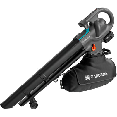 Gardena soffiatore per foglie a batteria powerjet 18v p4a set