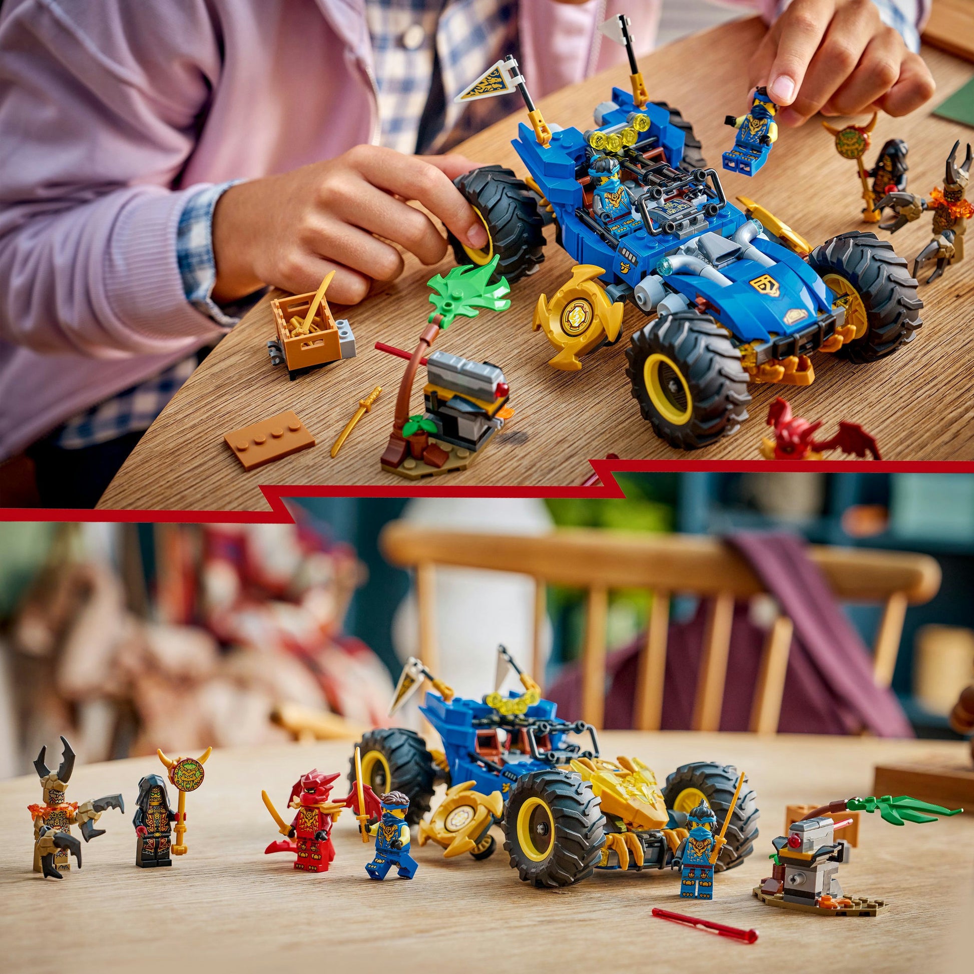 Lego ninjago 71856 coche transformador de jay
