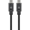 Goobay sync charge super speed usb-c kabel (zwart, 2 meter)
