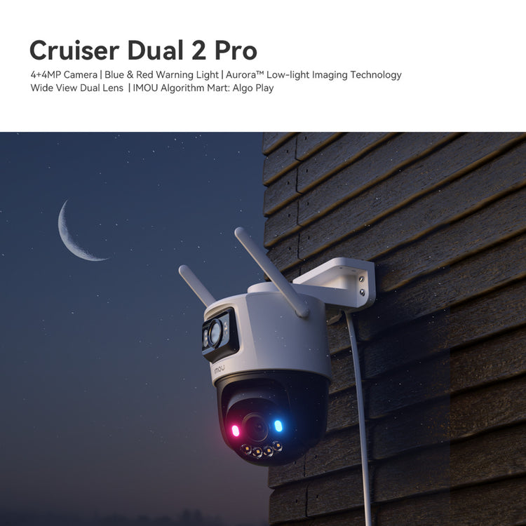 Telecamera di sicurezza Imou cruiser dual 2 pro (bianca, 4MP, wifi 6, lan)