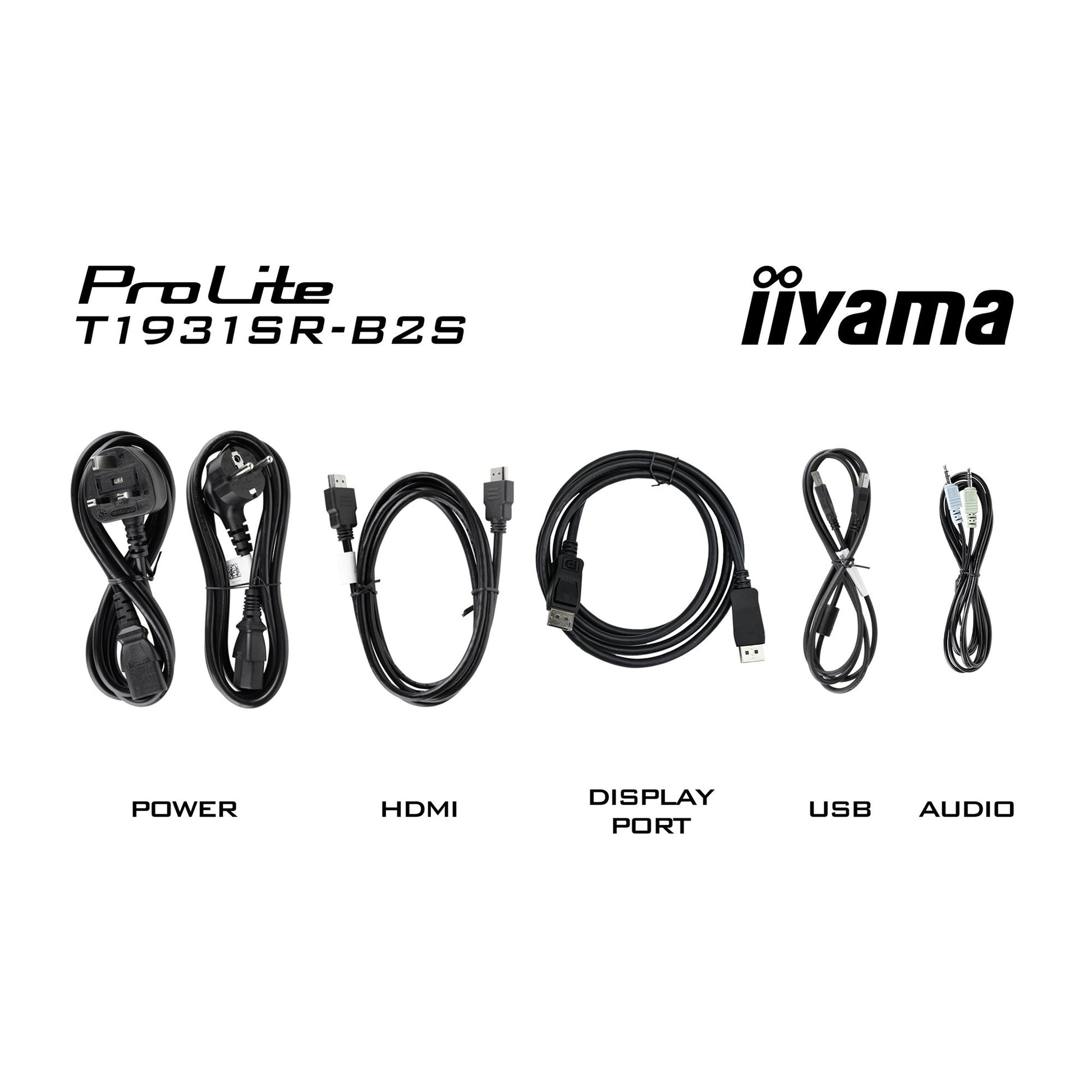 Monitor touchscreen Iiyama prolite t1931sr-b2s 19 (nero, vga, hdmi, displayport, audio, touchscreen)
