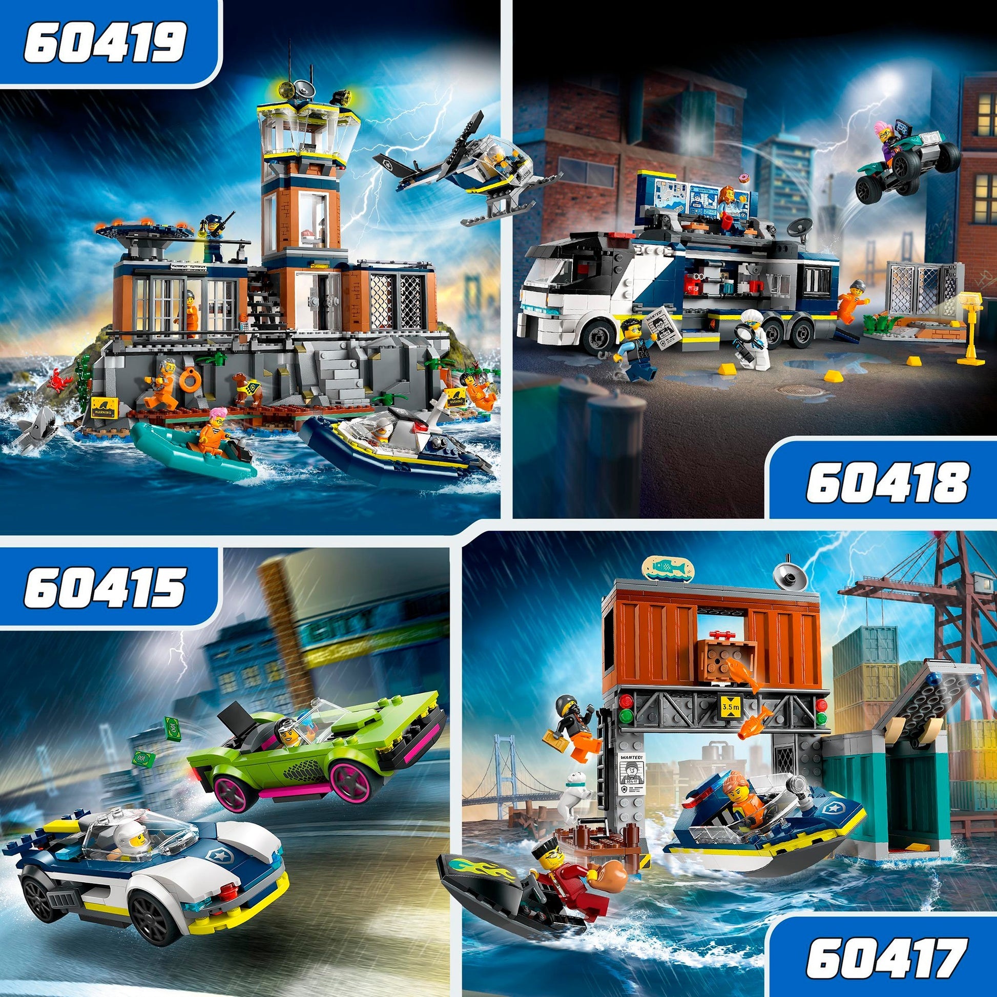 Lego LEGO City 60415 Auto della polizia e inseguimento di auto veloci