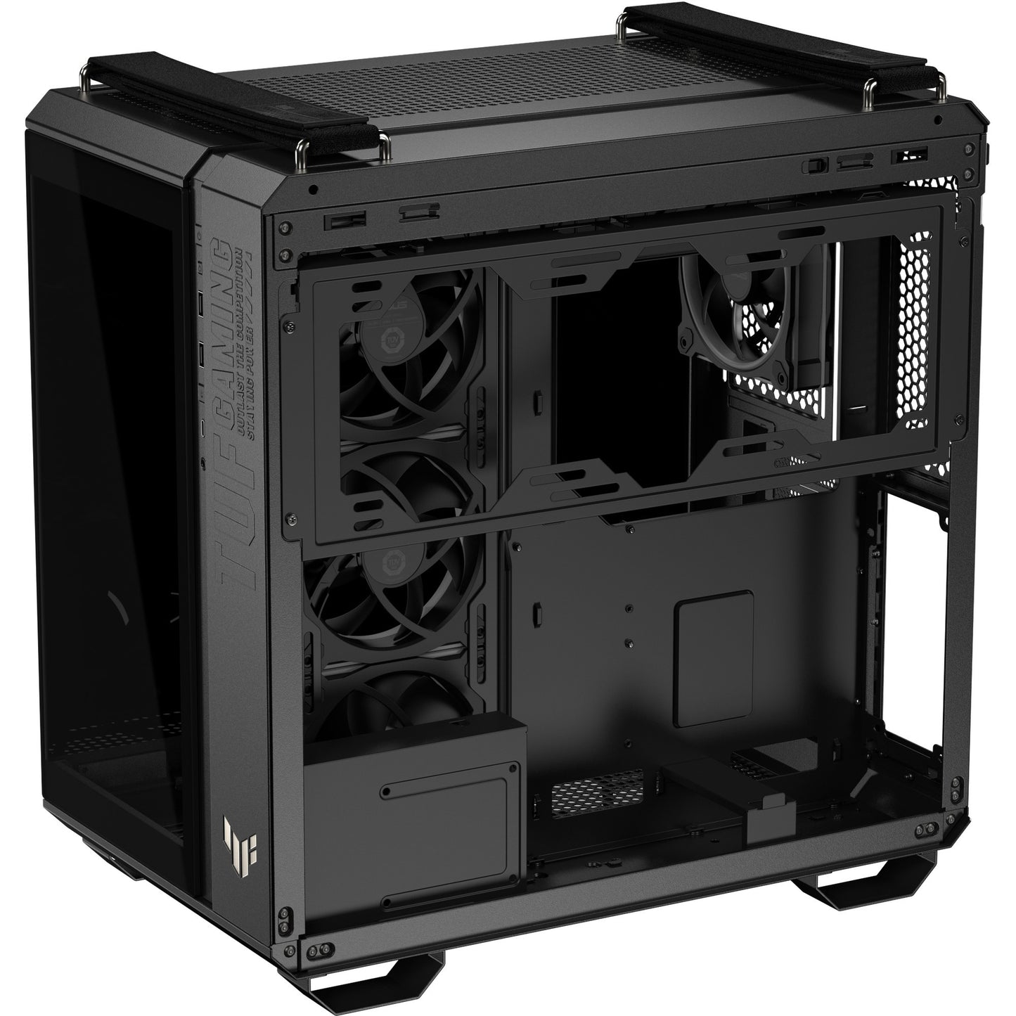 Custodia midi tower Asus tuf gaming gt502 Horizon Argb (nero | 3x USB-A | 1x USB-C | vetro temperato)