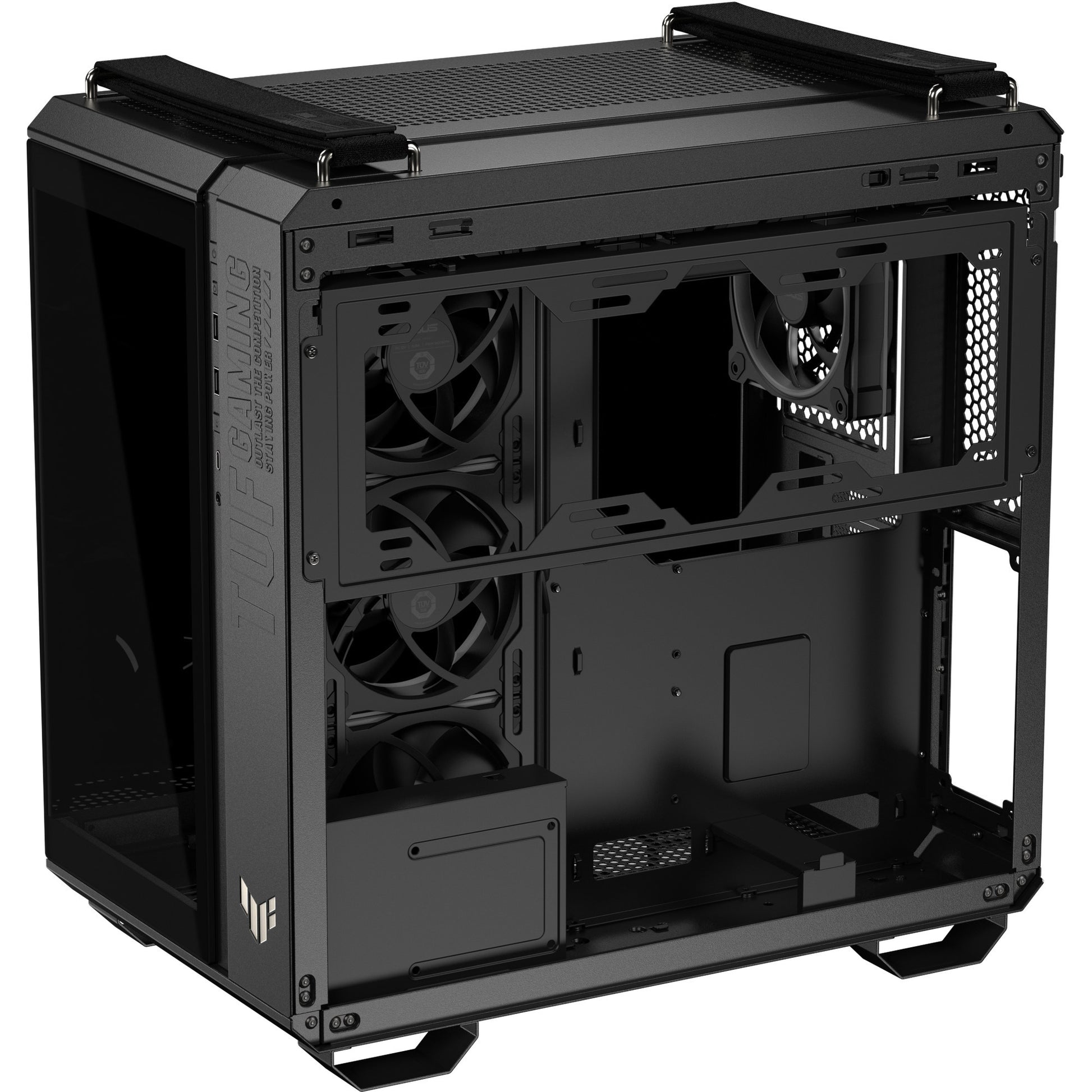 Custodia midi tower Asus tuf gaming gt502 Horizon Argb (nero | 3x USB-A | 1x USB-C | vetro temperato)