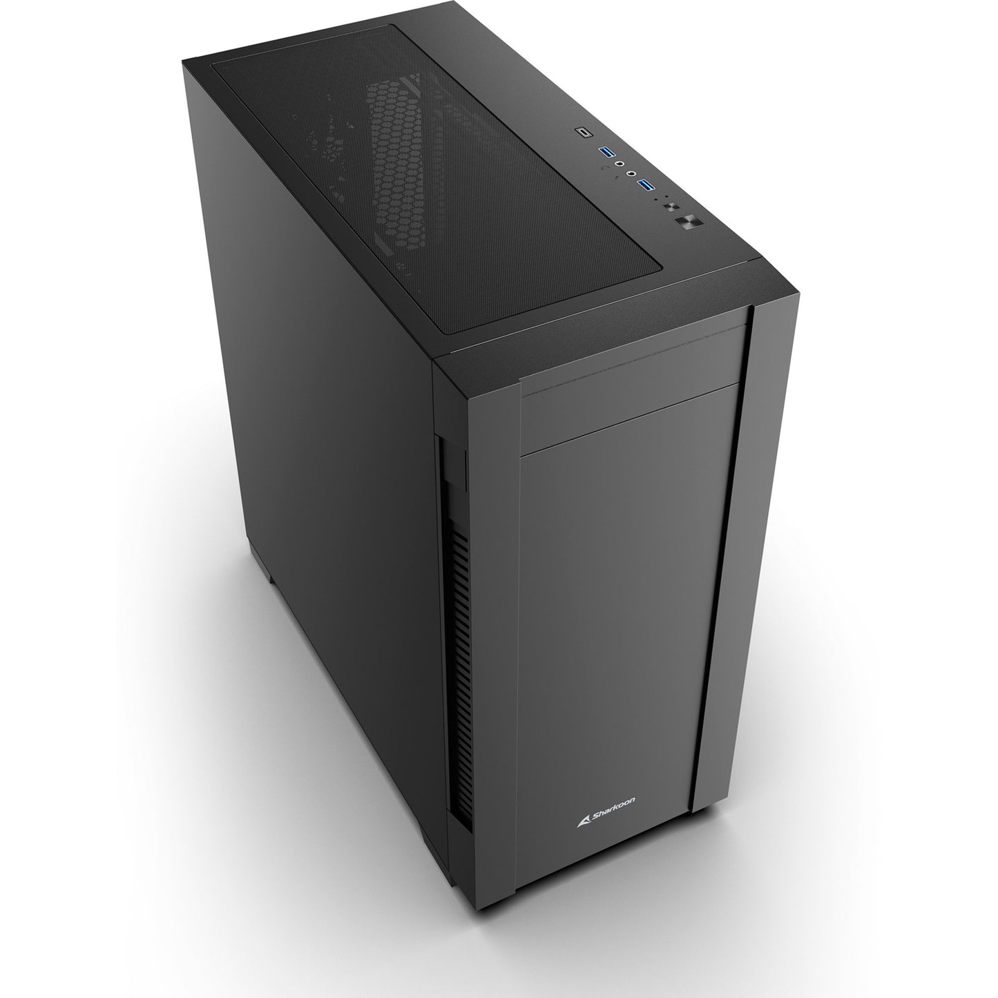Custodia midi tower Sharkoon s25-v2 (nera | 2x USB-A | 1x USB-C)