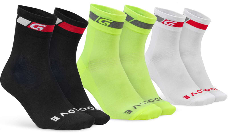 Gripgrab tricolore regular cut - socks (3-pack)